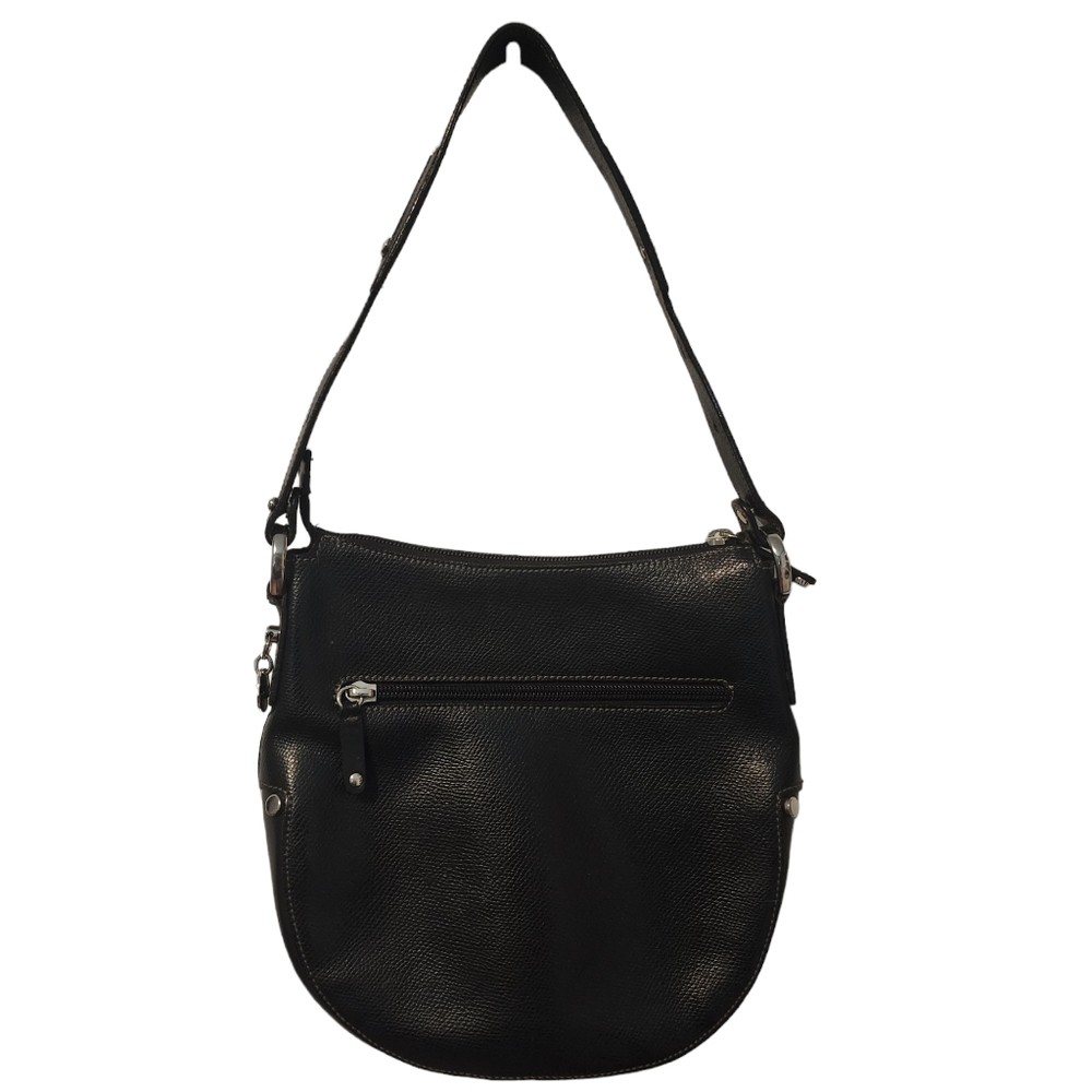 EUC Lamarthe Paris Black Leather Shoulder Bag